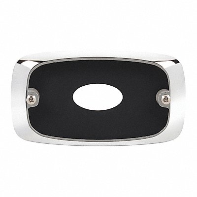 FEDERAL SIGNAL FR4MC Bezel Chrome 4-13/16 Lx2-13/16 Hx3/32 W