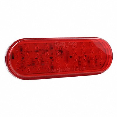 GROTE G6002 Stop/Turn/Tail Light Oval Red 6-1/2 L