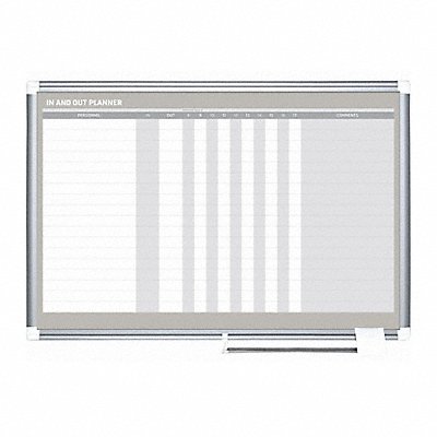 MASTERVISION GA01110830 In/Out Board Grey Frame Color 24 H