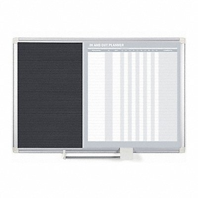 MASTERVISION GA0287830 In/Out Board Grey Frame Color 18 H