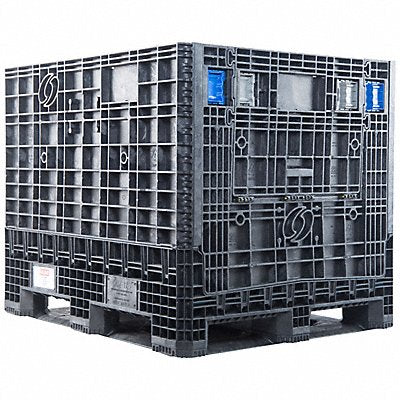 ORBIS GP404839 Collapsible Bulk Container Black Solid 48 in
