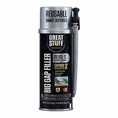 GREAT STUFF 99108860 Foam Sealant 12 oz Full Cure Time 1 hr