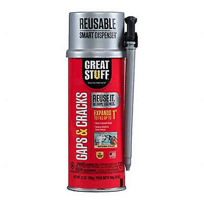 GREAT STUFF 99108824 Foam Sealant 12 oz Full Cure Time 1 hr