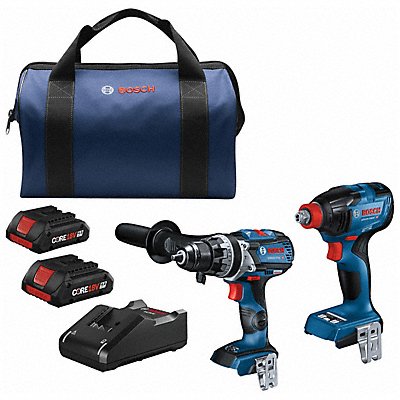 BOSCH GXL18V227B25 Cordless Tool Combo Kit 1/2 Drive 18.0V