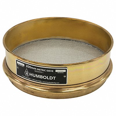 HUMBOLDT 5JCG9 Test Sieve 200mm Brass Frame 1250 micron
