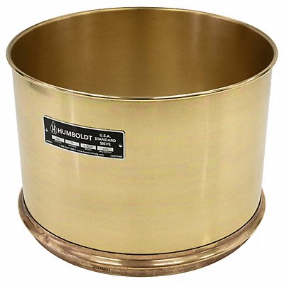 HUMBOLDT 5JCK3 Wet Washing Sieve 12 In No 200 8 In Deep
