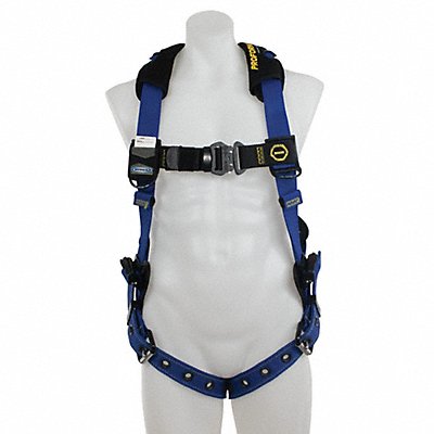WERNER H012004 Harness Tongue Buckle Leg Black/Blue XL