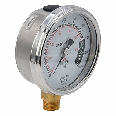 ENERPAC H4071L Hydraulic Cylinder Pressure Gauge Bottom