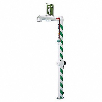 HUGHES SAFETY H5G1H Drench Shower Freeze Protectd 120V Floor