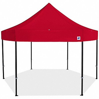 E-Z UP HB3ALU15KFBKTRD Shelter Red 15 ft W 15 ft L