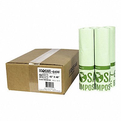 ECOSAFE-6400 HB42488 Garbage Bag 55 gal Green PK80