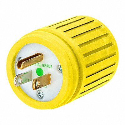 HUBBELL WIRING DEVICE-KELLEMS HBL60CM23ST Weatherproof Boot Yellow 15 A Elastomer