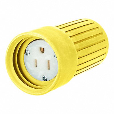 HUBBELL WIRING DEVICE-KELLEMS HBL60CM24ST Weatherproof Boot Yellow 15 A Elastomer