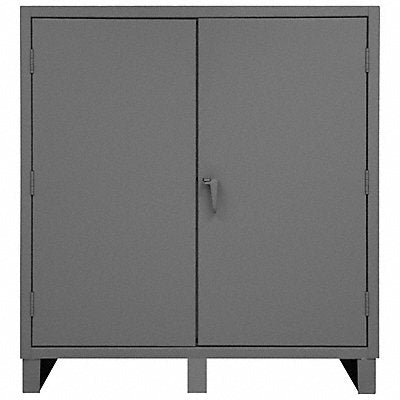 DURHAM MFG HDC2460663S95 Storage Cabinet 66 x60 x24 Grey 3Shlv