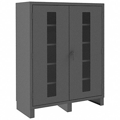 DURHAM MFG HDCC2460784S95 Storage Cabinet 78 x60 x24 Grey 4Shlv