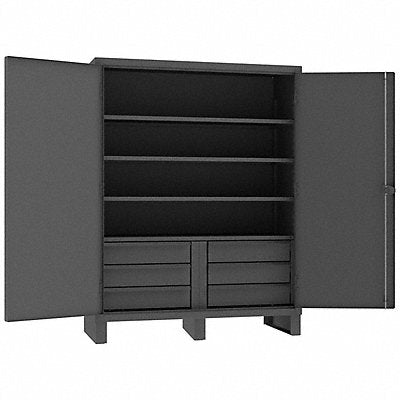 DURHAM MFG HDCD2460786B95 Storage Cabinet Leg Grey 78 x 60 x 24