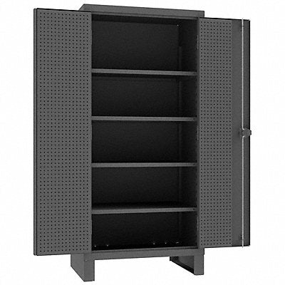 DURHAM MFG HDCP2436784S95 Pegboard Cab 78 x36 x24 Gry 1900lbLoad