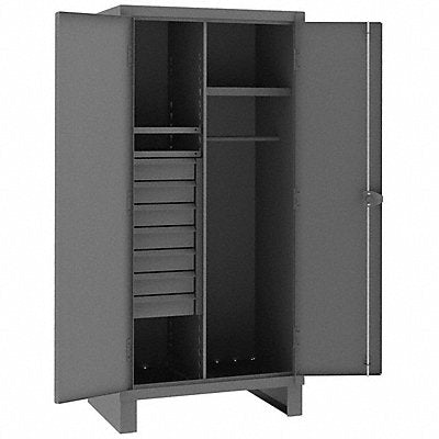 DURHAM MFG HDWC2436787M95 Storage Cabinet Legs Grey 78 x 36 x 24