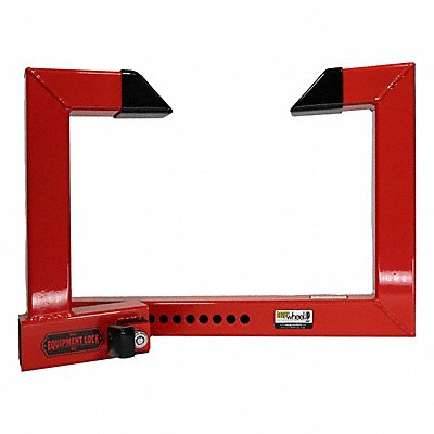 EQUIPMENT LOCK COMPANY HDWLock Lock Hardened Steel Red
