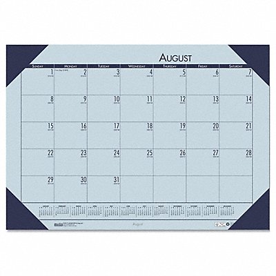 HOUSE OF DOOLITTLE HOD012573 Desk Pad Calendar 18-1/2x13 In Orchid