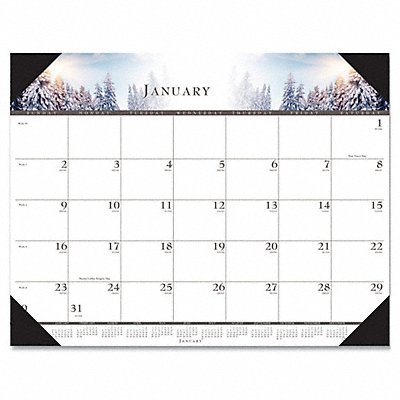 HOUSE OF DOOLITTLE HOD140HD Monthly Desk Calendar 22x17 In Nature