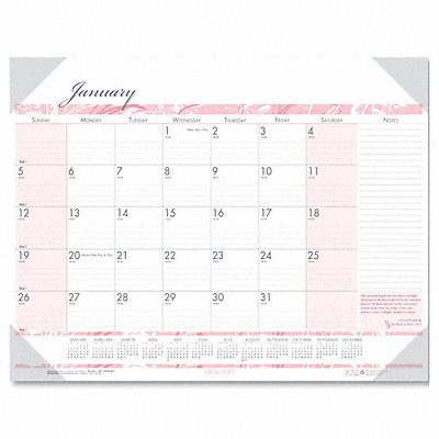 HOUSE OF DOOLITTLE HOD1466 Desk Calendar 18-1/2x13 In Breast Cancer
