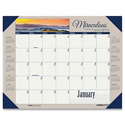 HOUSE OF DOOLITTLE HOD175 Monthly Desk Calendar 22x17 In.