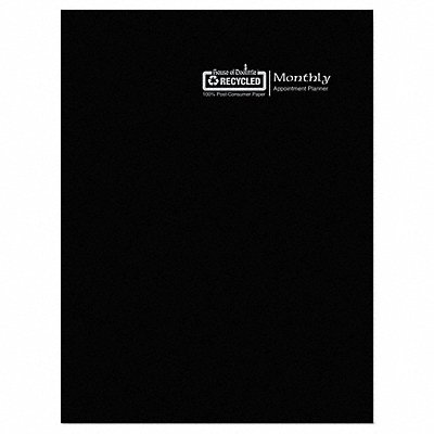 HOUSE OF DOOLITTLE HOD26002 Planner Leatherette Cover 8-1/2x11 In.
