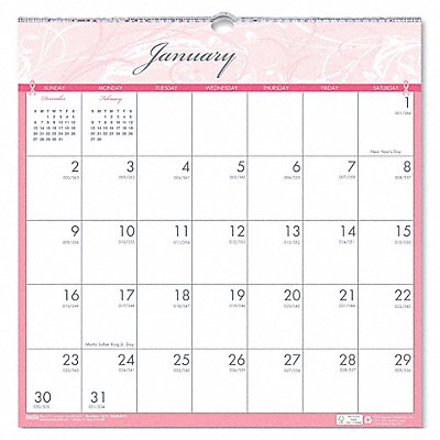 HOUSE OF DOOLITTLE HOD3671 Wall Calendar 12x12 In Breast Cancer