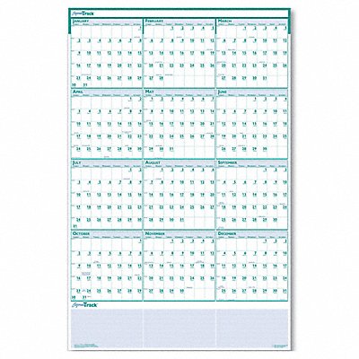 HOUSE OF DOOLITTLE HOD392 Wall Calendar Reverse/Erase 24x37 In.