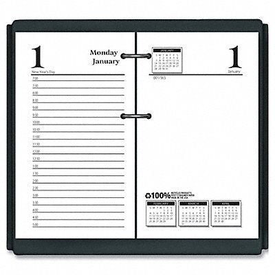 HOUSE OF DOOLITTLE HOD4717 Calendar Refill Daily 3-1/2 x 6 In White