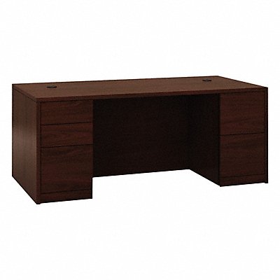 HON H105890NN Desk 29 1/2 in H 72 in W Mahogany