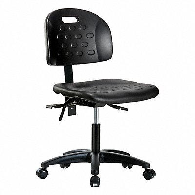 GRAINGER BRHPDHCHRGT0A0RCBLK Poly Chair Desk Castors Black Poly