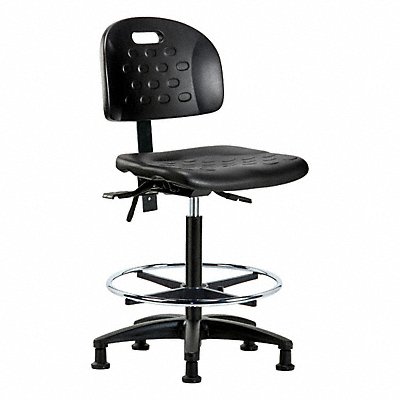 GRAINGER BRHPHBCHRGT0A0CFRGBLK Poly Chair High FR Glides Black Poly