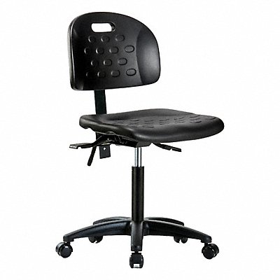 GRAINGER BRHPMBCHRGT1A0NFRCBLK Poly Chair Med Tilt Castors Black