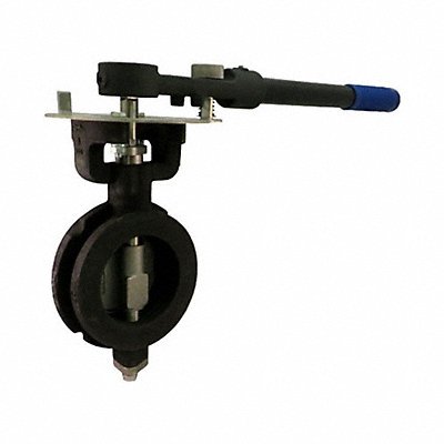 MILWAUKEE VALVE HP1WCS42126 Butterfly Valve 6 In RPTFE Liner Lever