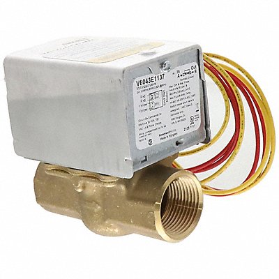 HONEYWELL HOME V8043E1137 Motorised Zone Valve NC Brass 1 in NPT