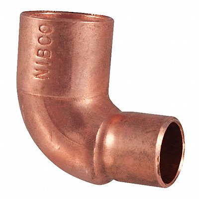 NIBCO U60712x38 Reducing Elbow 90 Wrot Cu 1/2 x3/8