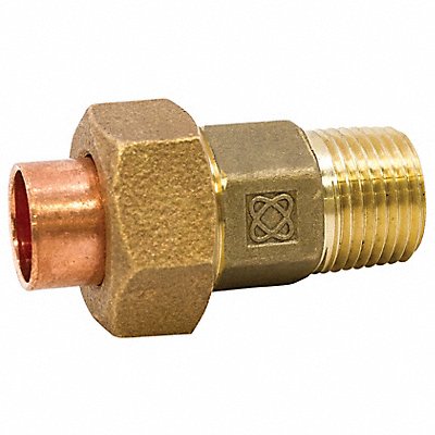 NIBCO 7334LF12 Union LL Cast Bronze 1/2 Tube CxMNPT