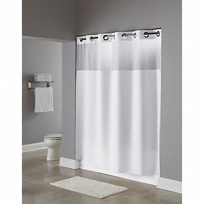 HOOKLESS HBH40PLW01 71x74 polyester white curtain