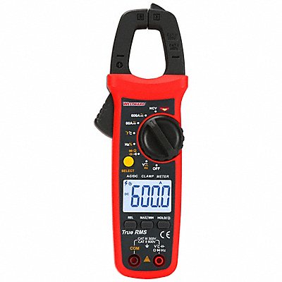 WESTWARD 800HC3 Digital Clamp Meter 600A 60 Ohms