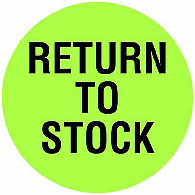 TAPECASE 16U826 D6077 Inventory Control Label Green PK1000