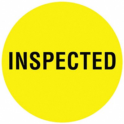 TAPECASE 16U934 D6075 Inventory Control Label Inspected PK1000