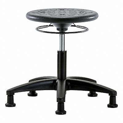 BLUE RIDGE ERGONOMICS IPDHSORGRGBLK Polyurethane Stool 300 lb Cap. Black