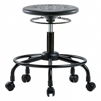 BLUE RIDGE ERGONOMICS IPDHSORTRCBLK Polyurethane Stool 300 lb Cap. Black