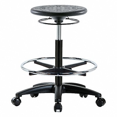 BLUE RIDGE ERGONOMICS IPHBSORGCFRCBLK Polyurethane Stool 300 lb Cap. Black