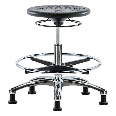 BLUE RIDGE ERGONOMICS IPMBSOCRCFRGBLK Polyurethane Stool 300 lb Cap. Black