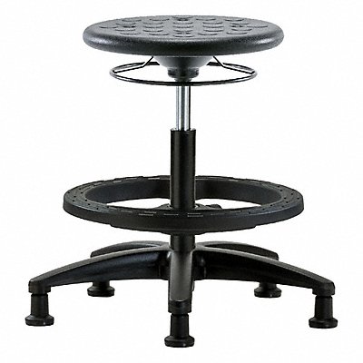 BLUE RIDGE ERGONOMICS IPMBSORGBFRGBLK Polyurethane Stool 300 lb Cap. Black