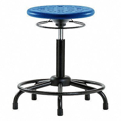 BLUE RIDGE ERGONOMICS IPMBSORTRGBLU Polyurethane Stool 300 lb Cap. Blue