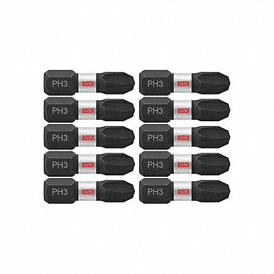 BOSCH ITPH31B Impact Driver Bits Phillips(R) #3 PK10